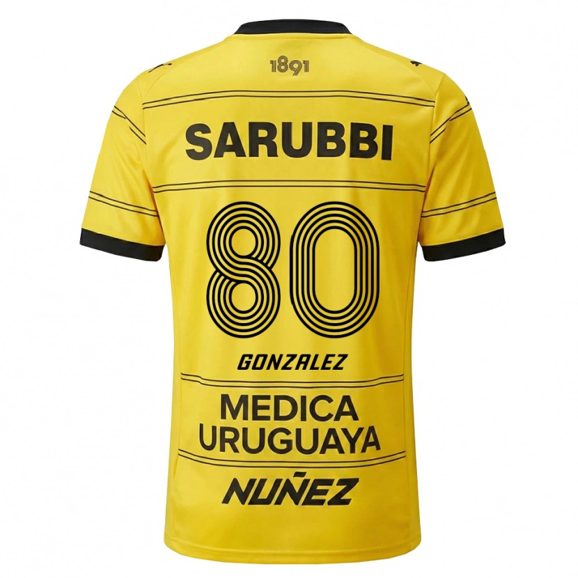 Danxen Damen Franco González #80 Gelb Schwarz Auswärtstrikot Trikot 2026/27 T-Shirt Österreich