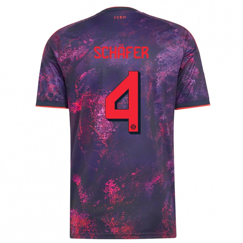 Danxen Damen Luis Schäfer #4 Lila Rot Ausweichtrikot Trikot 2026/27 T-Shirt Österreich