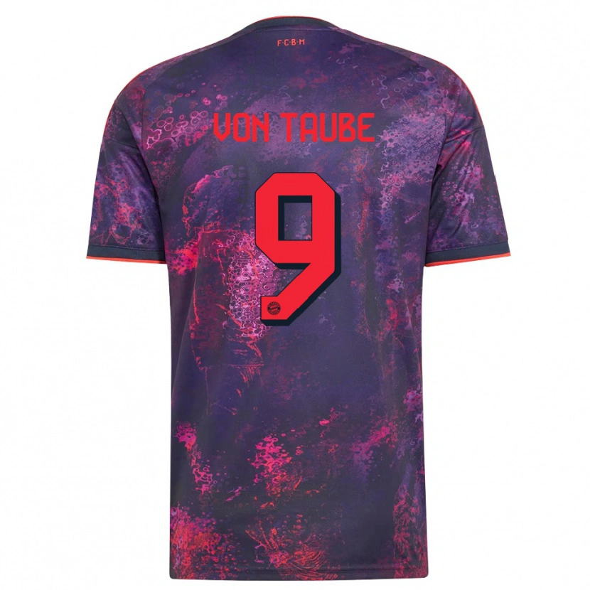 Danxen Damen Philipp Von Taube #9 Lila Rot Ausweichtrikot Trikot 2026/27 T-Shirt Österreich