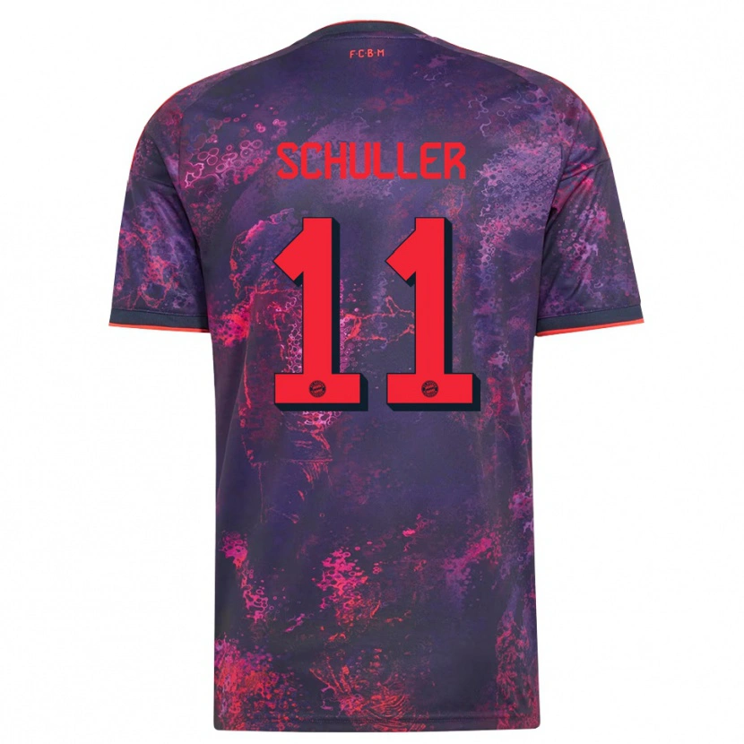 Danxen Damen Lea Schuller #11 Lila Rot Ausweichtrikot Trikot 2026/27 T-Shirt Österreich