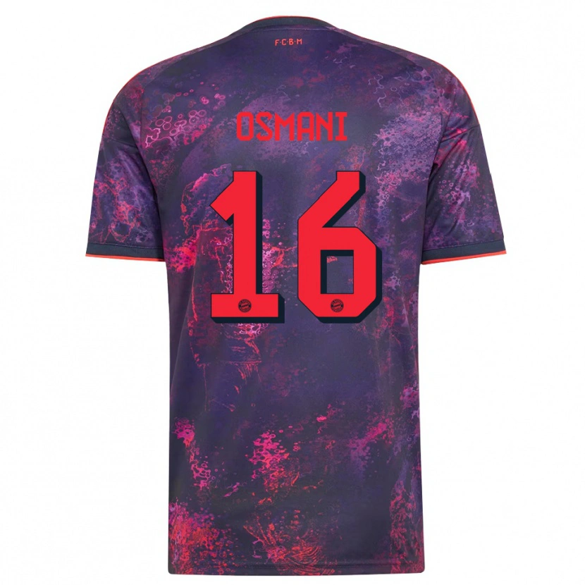 Danxen Damen Erblin Osmani #16 Lila Rot Ausweichtrikot Trikot 2026/27 T-Shirt Österreich