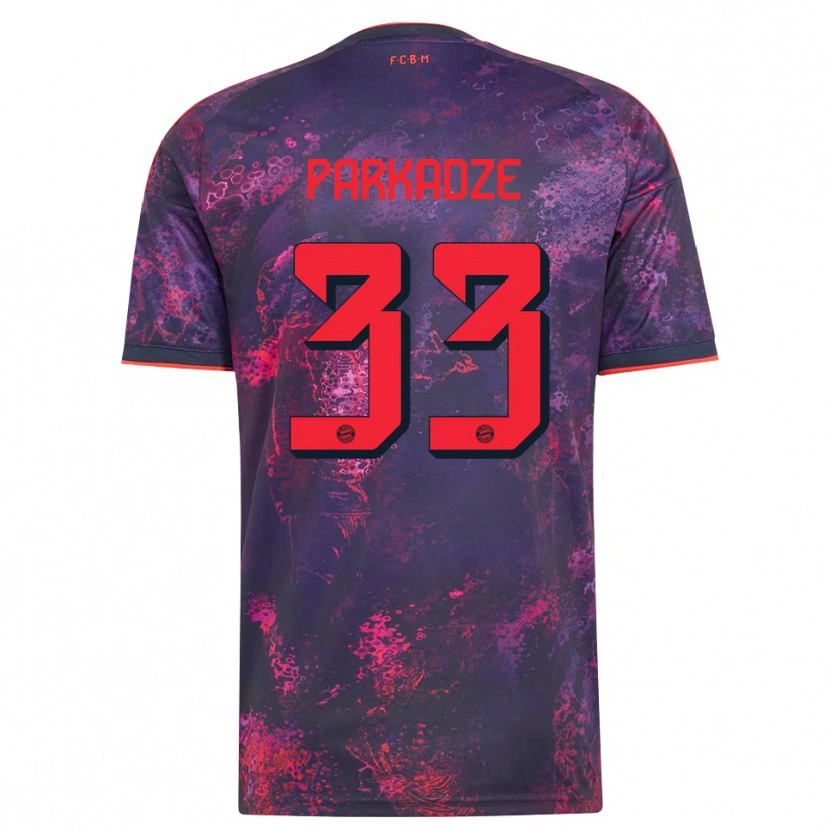 Danxen Damen Luka Parkadze #33 Lila Rot Ausweichtrikot Trikot 2026/27 T-Shirt Österreich