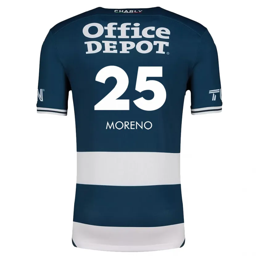 Danxen Kinder Carlos Moreno #25 Blau Weiss Heimtrikot Trikot 2024/25 T-Shirt Österreich