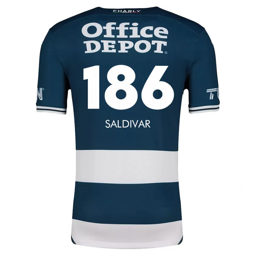 Danxen Kinder José Saldívar #186 Blau Weiss Heimtrikot Trikot 2024/25 T-Shirt Österreich