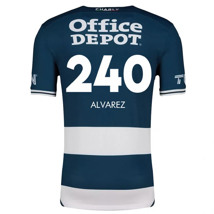 Danxen Kinder Gael Álvarez #240 Blau Weiss Heimtrikot Trikot 2024/25 T-Shirt Österreich