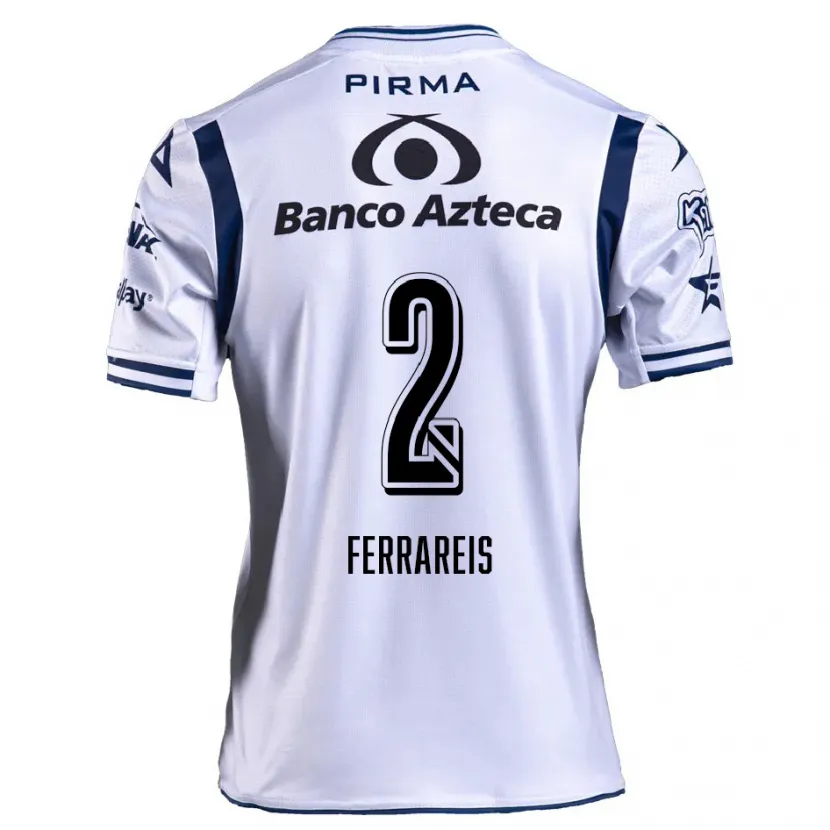 Danxen Kinder Gustavo Ferrareis #2 Weiß Marineblau Heimtrikot Trikot 2024/25 T-Shirt Österreich