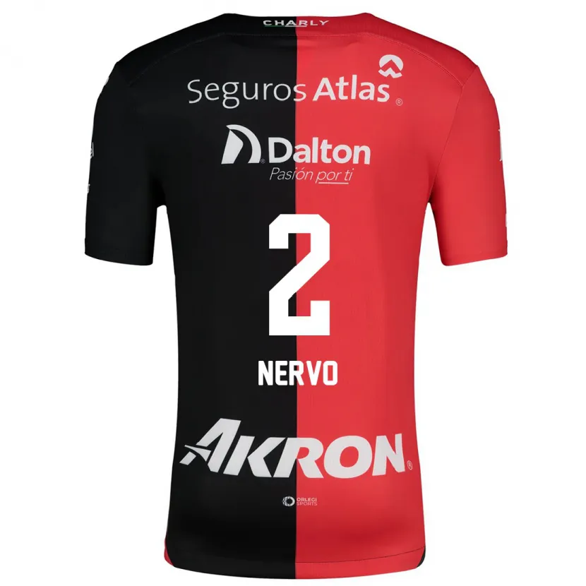 Danxen Kinder Hugo Nervo #2 Rot Schwarz Heimtrikot Trikot 2024/25 T-Shirt Österreich