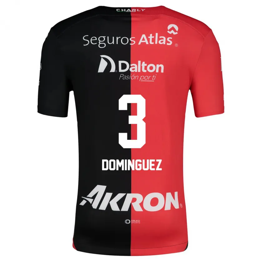 Danxen Kinder Idekel Domínguez #3 Rot Schwarz Heimtrikot Trikot 2024/25 T-Shirt Österreich