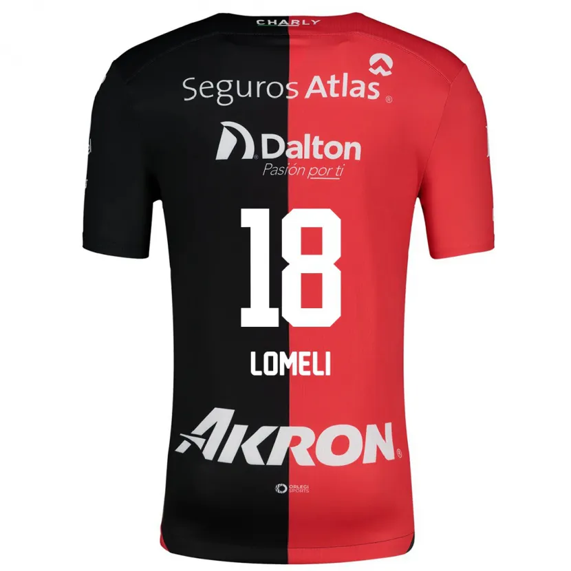 Danxen Kinder Alejandra Lomelí #18 Rot Schwarz Heimtrikot Trikot 2024/25 T-Shirt Österreich