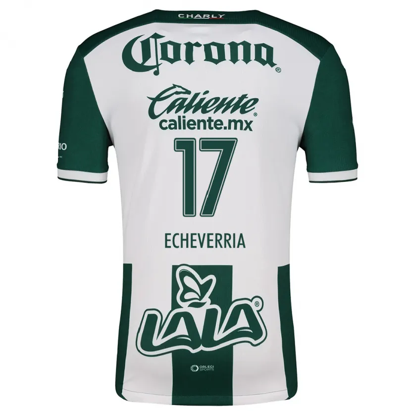 Danxen Kinder Emmanuel Echeverría #17 Grün Weiß Heimtrikot Trikot 2024/25 T-Shirt Österreich