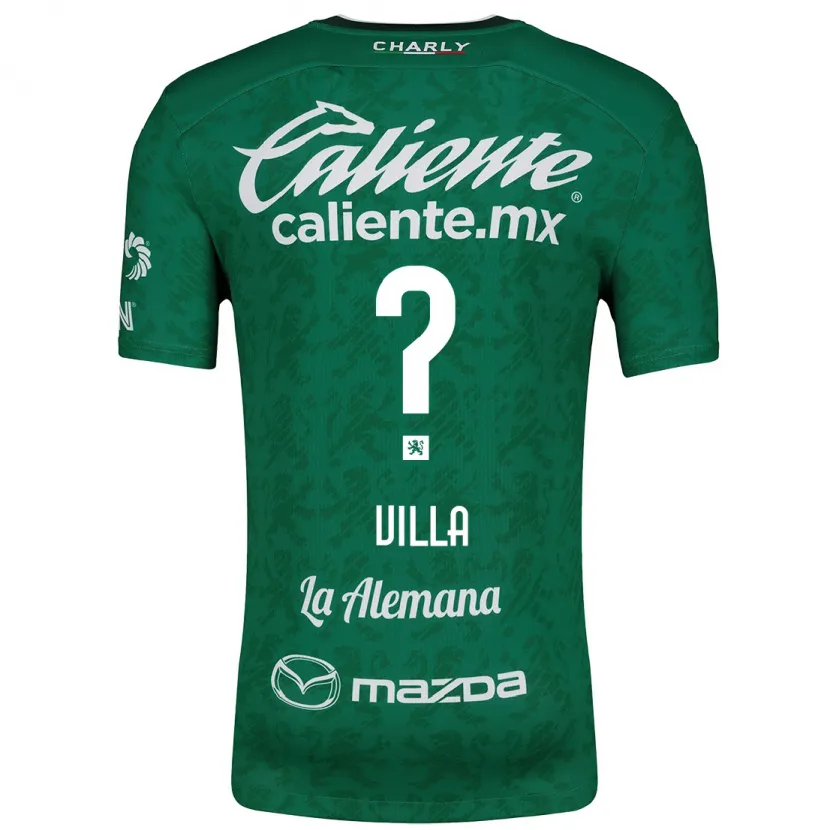 Danxen Kinder Óscar Villa #0 Grün Weiß Heimtrikot Trikot 2024/25 T-Shirt Österreich