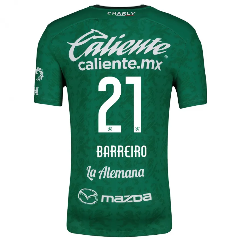 Danxen Kinder Stiven Barreiro #21 Grün Weiß Heimtrikot Trikot 2024/25 T-Shirt Österreich