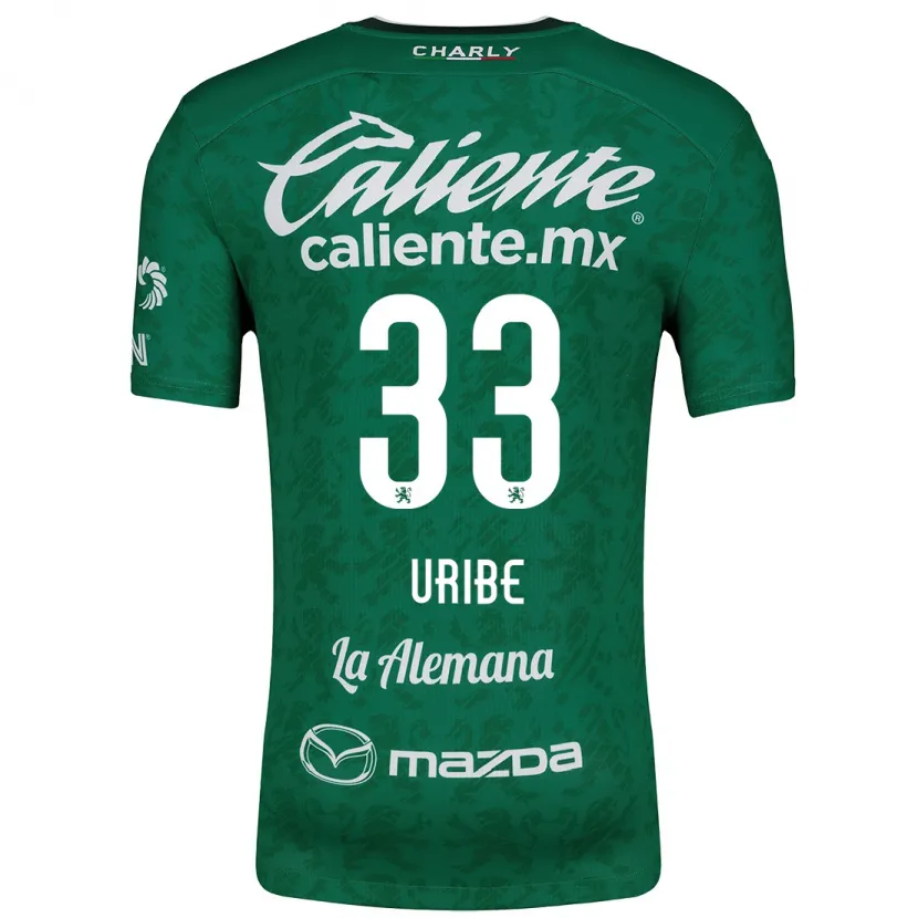 Danxen Kinder Héctor Uribe #33 Grün Weiß Heimtrikot Trikot 2024/25 T-Shirt Österreich