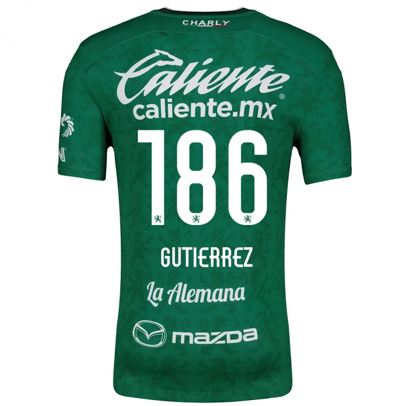 Danxen Kinder Alan Gutiérrez #186 Grün Weiß Heimtrikot Trikot 2024/25 T-Shirt Österreich