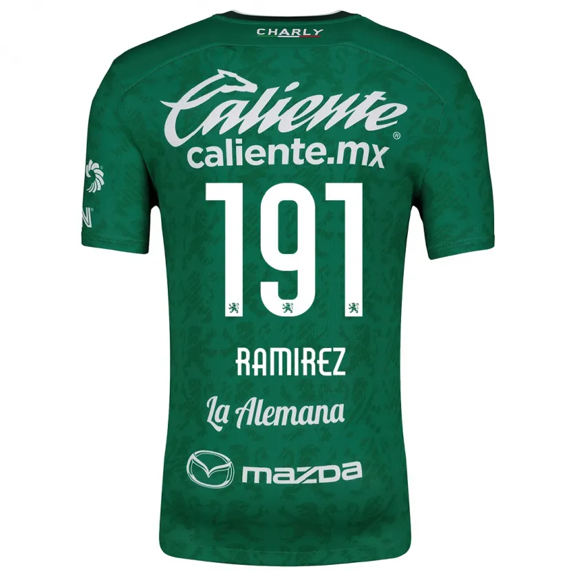 Danxen Kinder Ian Ramírez #191 Grün Weiß Heimtrikot Trikot 2024/25 T-Shirt Österreich