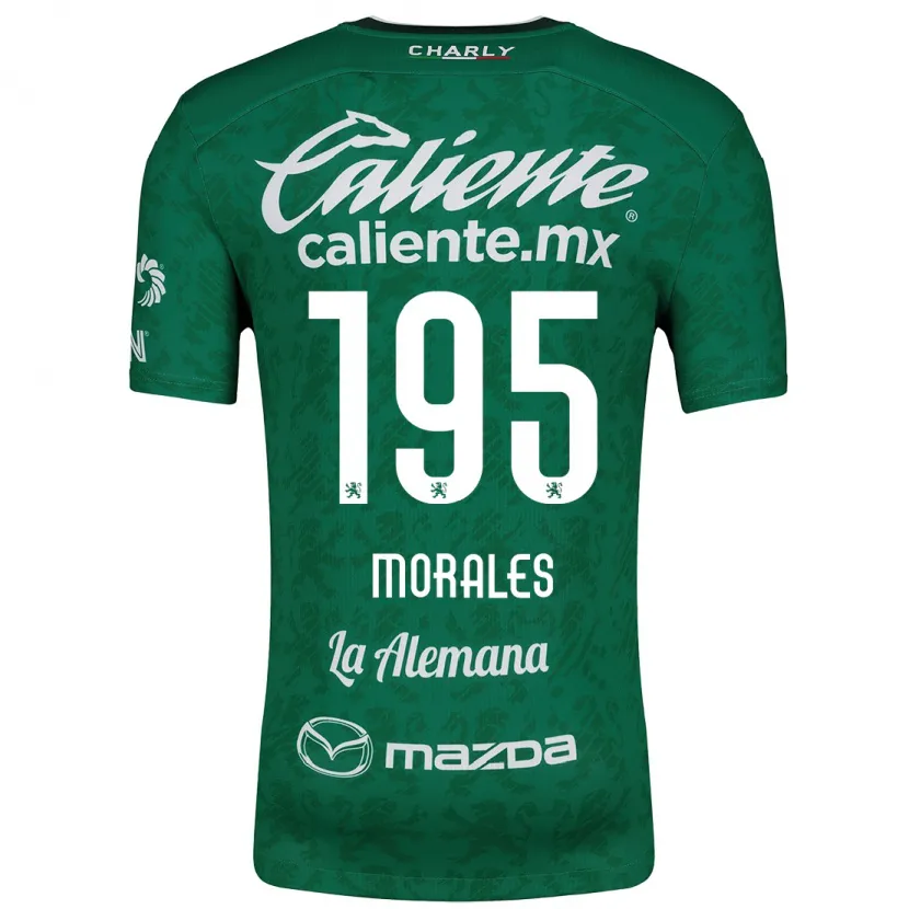 Danxen Kinder Daniel Morales #195 Grün Weiß Heimtrikot Trikot 2024/25 T-Shirt Österreich