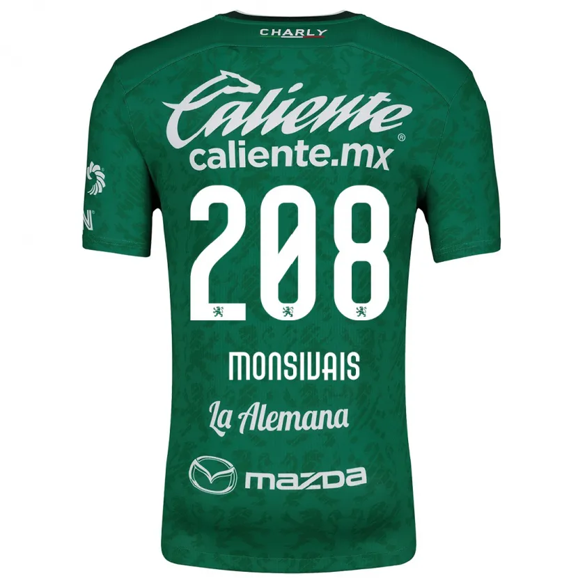 Danxen Kinder Daniel Monsivaís #208 Grün Weiß Heimtrikot Trikot 2024/25 T-Shirt Österreich
