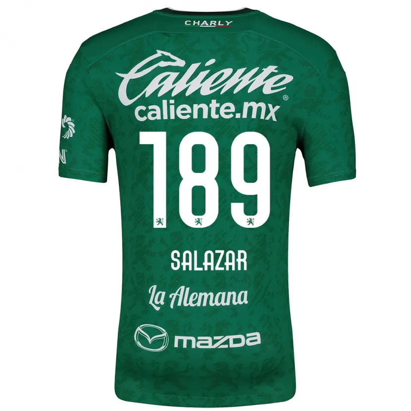 Danxen Kinder José Salazar #189 Grün Weiß Heimtrikot Trikot 2024/25 T-Shirt Österreich