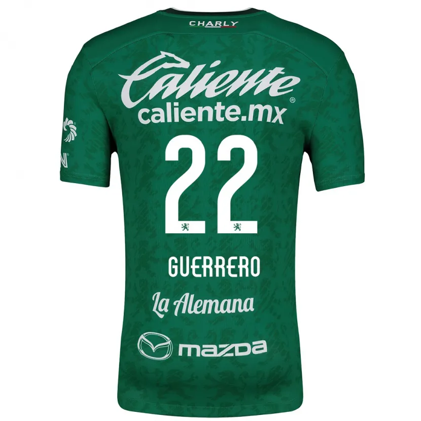 Danxen Kinder África Guerrero #22 Grün Weiß Heimtrikot Trikot 2024/25 T-Shirt Österreich