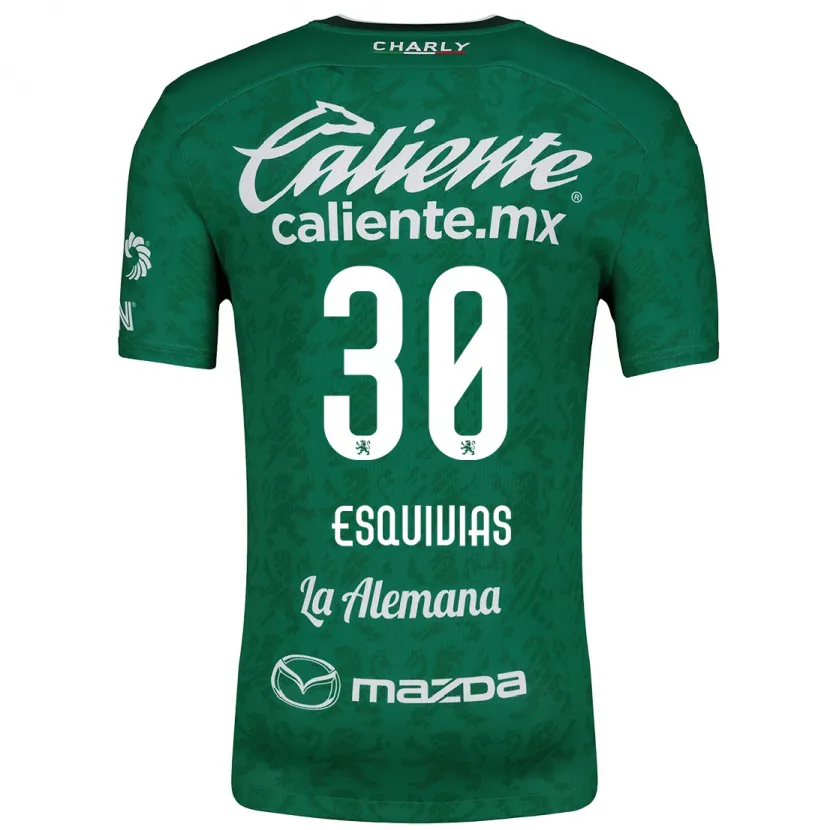 Danxen Kinder Isabela Esquivias #30 Grün Weiß Heimtrikot Trikot 2024/25 T-Shirt Österreich