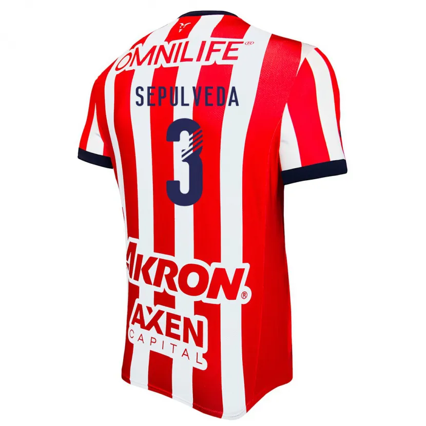 Danxen Kinder Gilberto Sepúlveda #3 Rot Weiß Blau Heimtrikot Trikot 2024/25 T-Shirt Österreich