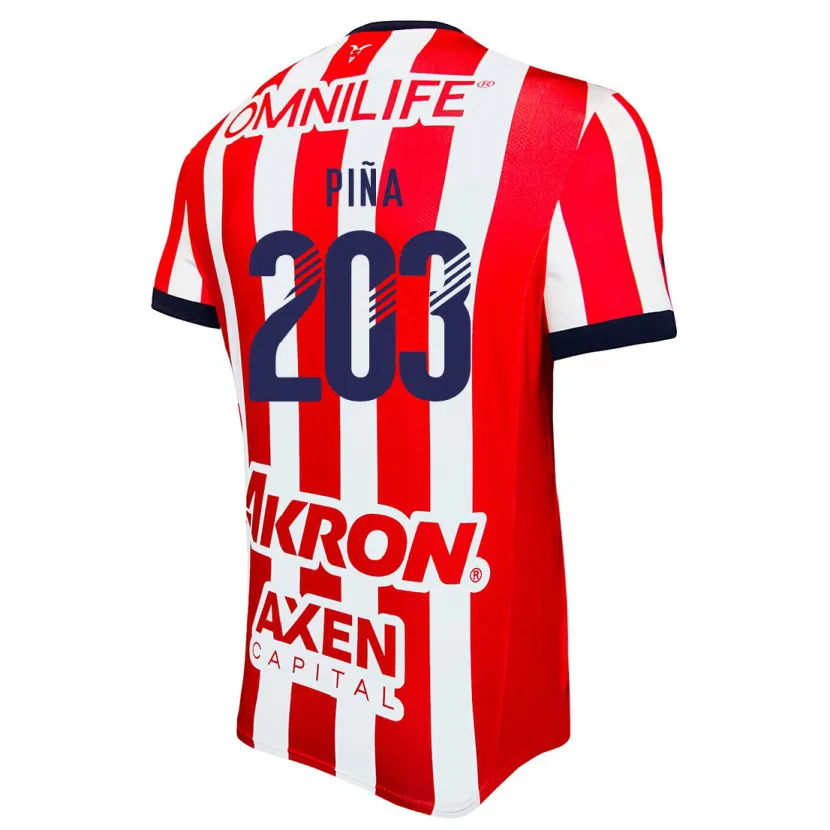 Danxen Kinder Fernando Piña #203 Rot Weiß Blau Heimtrikot Trikot 2024/25 T-Shirt Österreich