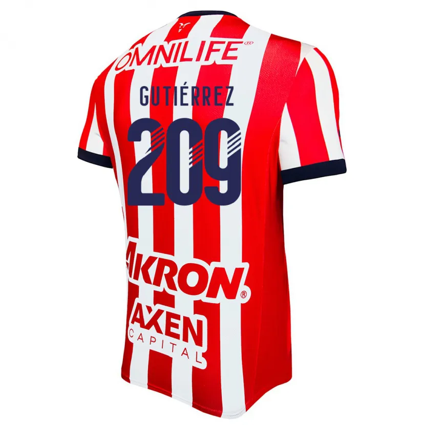 Danxen Kinder Edgar Gutiérrez #209 Rot Weiß Blau Heimtrikot Trikot 2024/25 T-Shirt Österreich