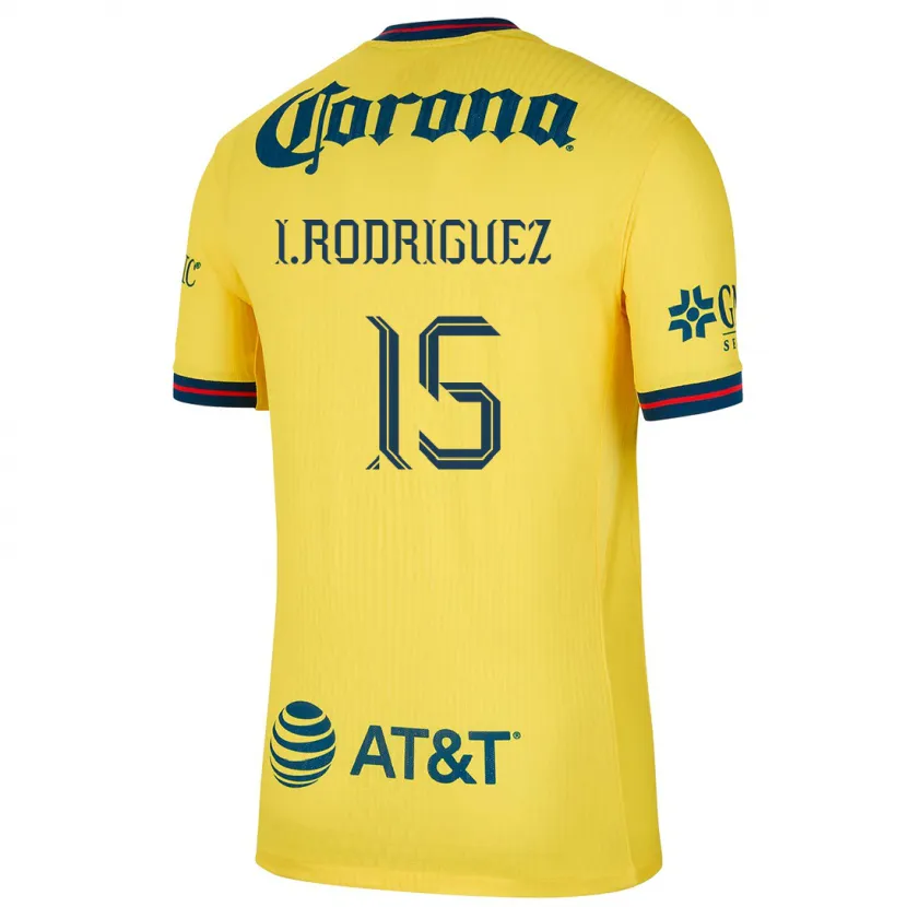 Danxen Kinder Iván Rodríguez #15 Gelb Blau Heimtrikot Trikot 2024/25 T-Shirt Österreich