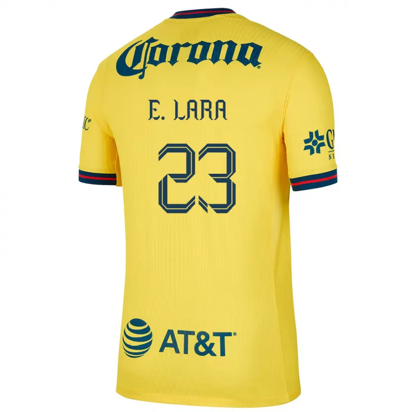 Danxen Kinder Emilio Lara #23 Gelb Blau Heimtrikot Trikot 2024/25 T-Shirt Österreich