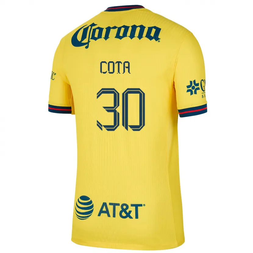 Danxen Kinder Rodolfo Cota #30 Gelb Blau Heimtrikot Trikot 2024/25 T-Shirt Österreich