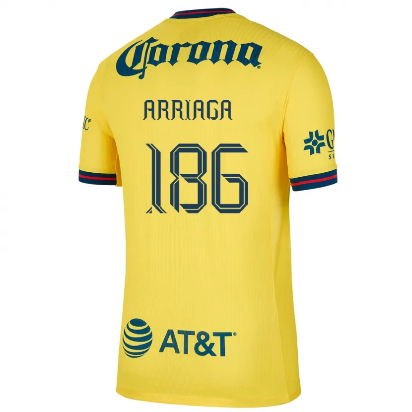Danxen Kinder Diego Arriaga #186 Gelb Blau Heimtrikot Trikot 2024/25 T-Shirt Österreich