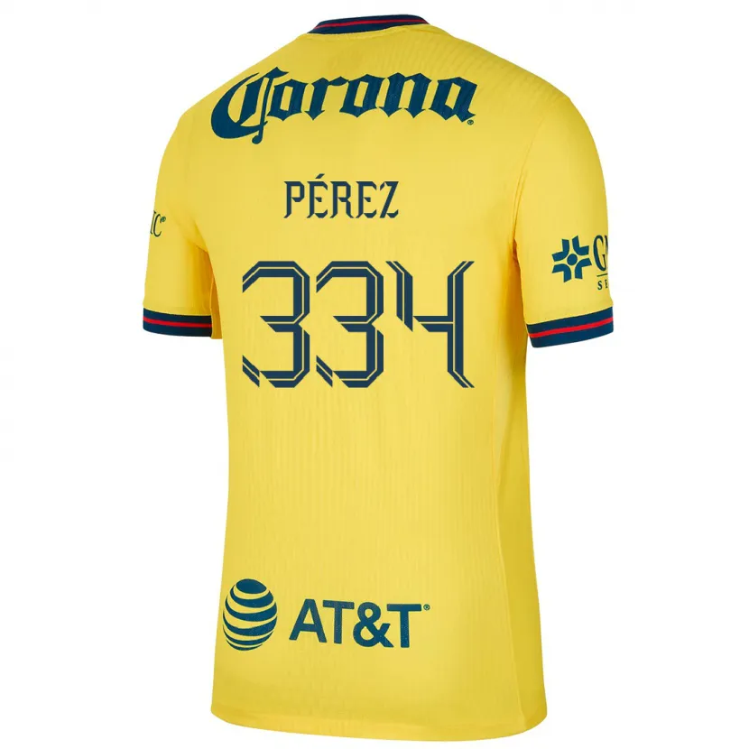 Danxen Kinder Diego Pérez #334 Gelb Blau Heimtrikot Trikot 2024/25 T-Shirt Österreich