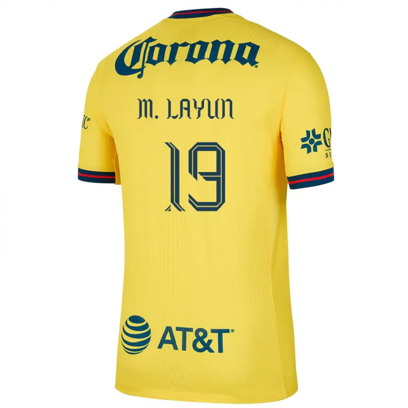 Danxen Kinder Miguel Layún #19 Gelb Blau Heimtrikot Trikot 2024/25 T-Shirt Österreich