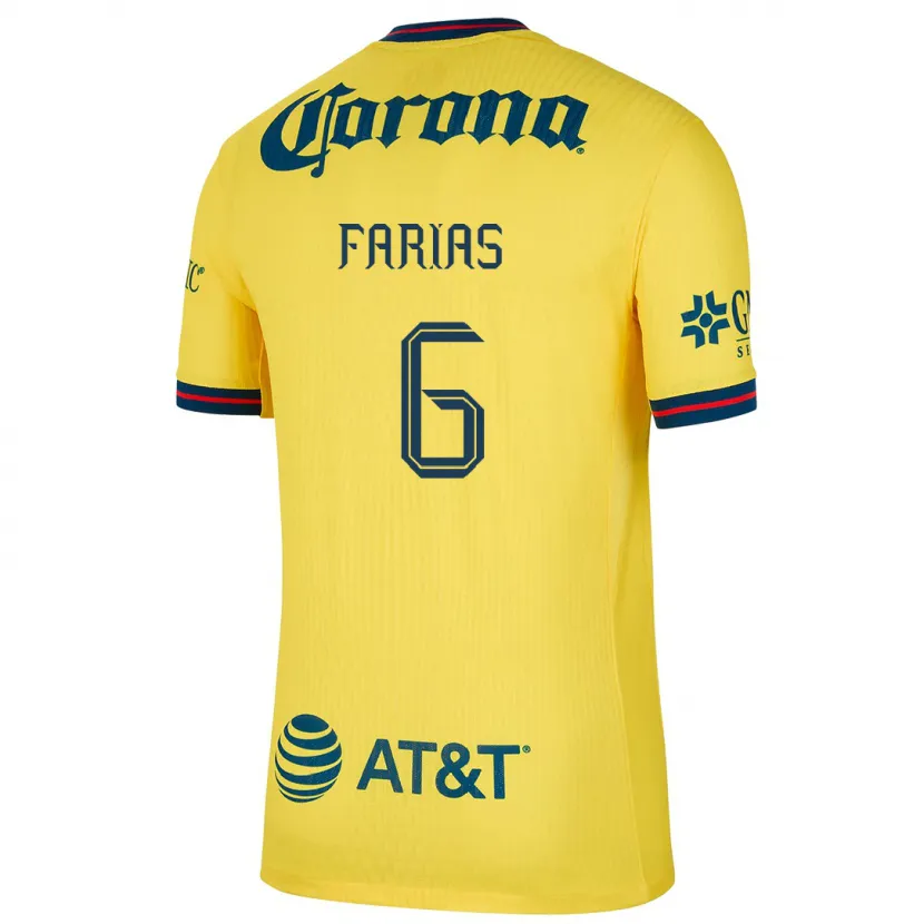Danxen Kinder Janelly Farias #6 Gelb Blau Heimtrikot Trikot 2024/25 T-Shirt Österreich