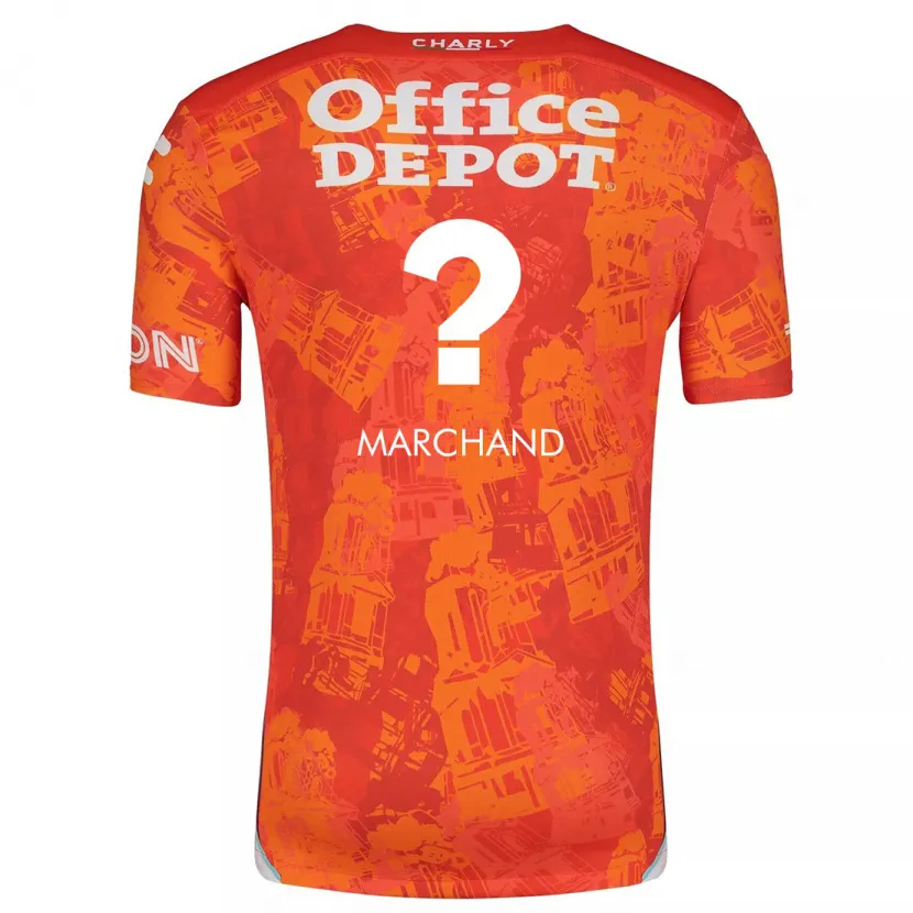 Danxen Kinder Jahaziel Marchand #0 Orange Weiß Auswärtstrikot Trikot 2024/25 T-Shirt Österreich