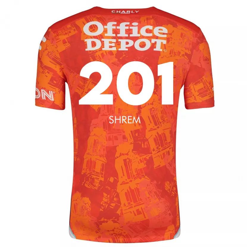 Danxen Kinder David Shrem #201 Orange Weiß Auswärtstrikot Trikot 2024/25 T-Shirt Österreich