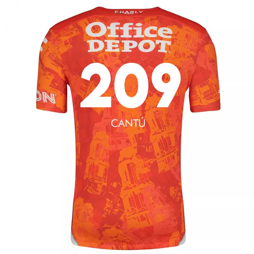 Danxen Kinder Juan Cantú #209 Orange Weiß Auswärtstrikot Trikot 2024/25 T-Shirt Österreich