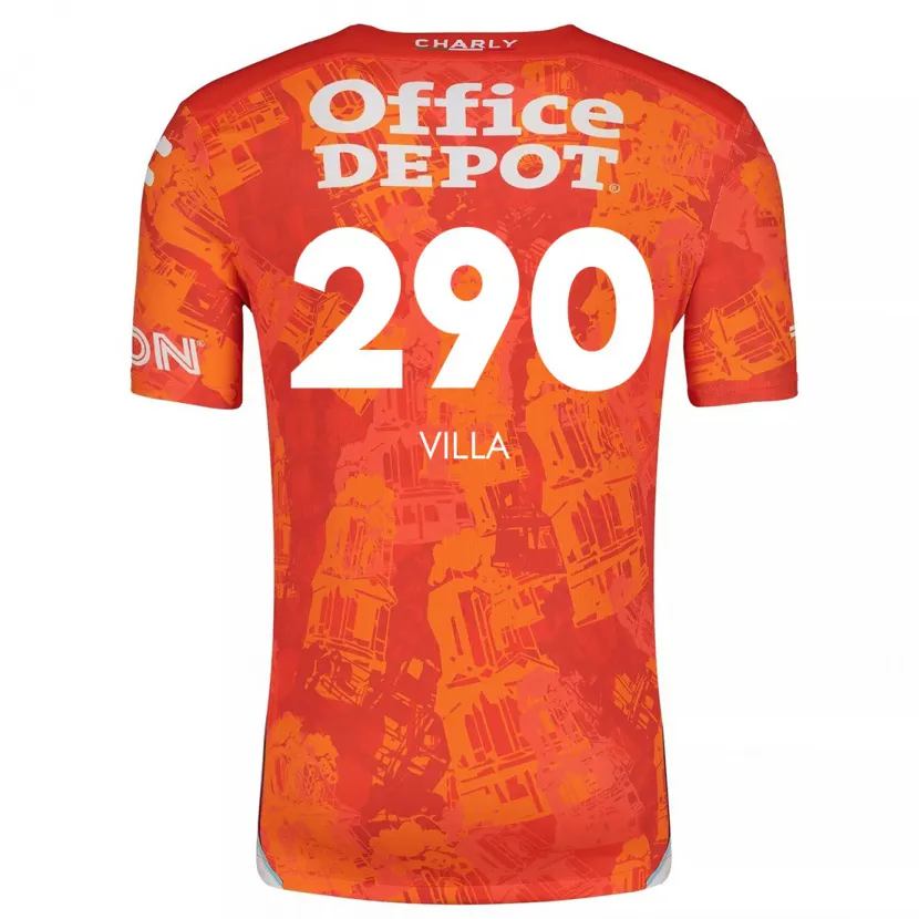Danxen Kinder Adrián Villa #290 Orange Weiß Auswärtstrikot Trikot 2024/25 T-Shirt Österreich
