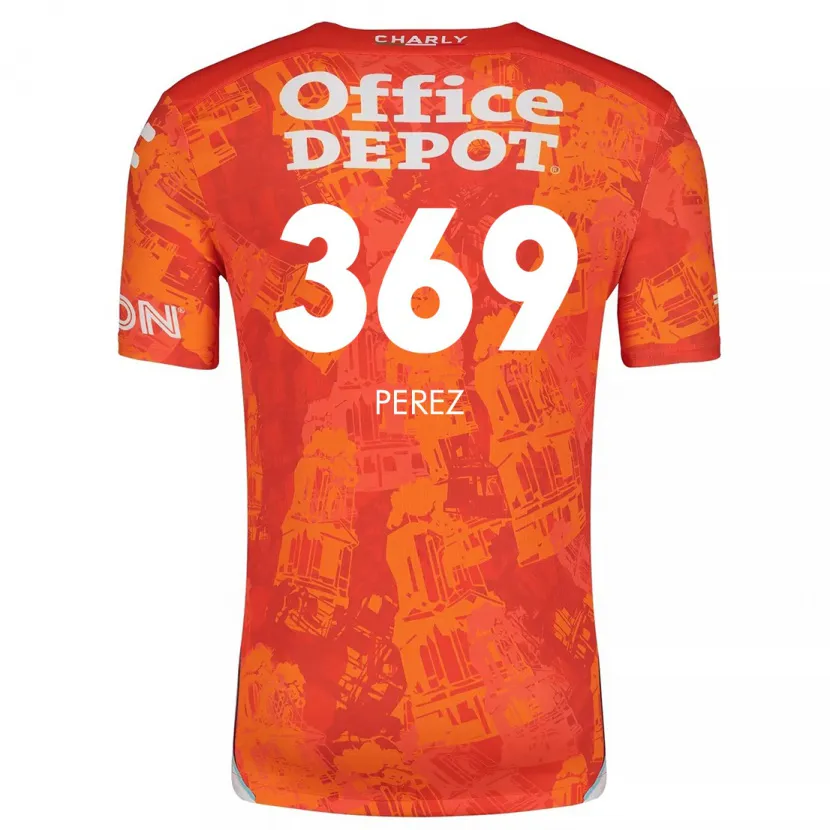 Danxen Kinder Santiago Pérez #369 Orange Weiß Auswärtstrikot Trikot 2024/25 T-Shirt Österreich