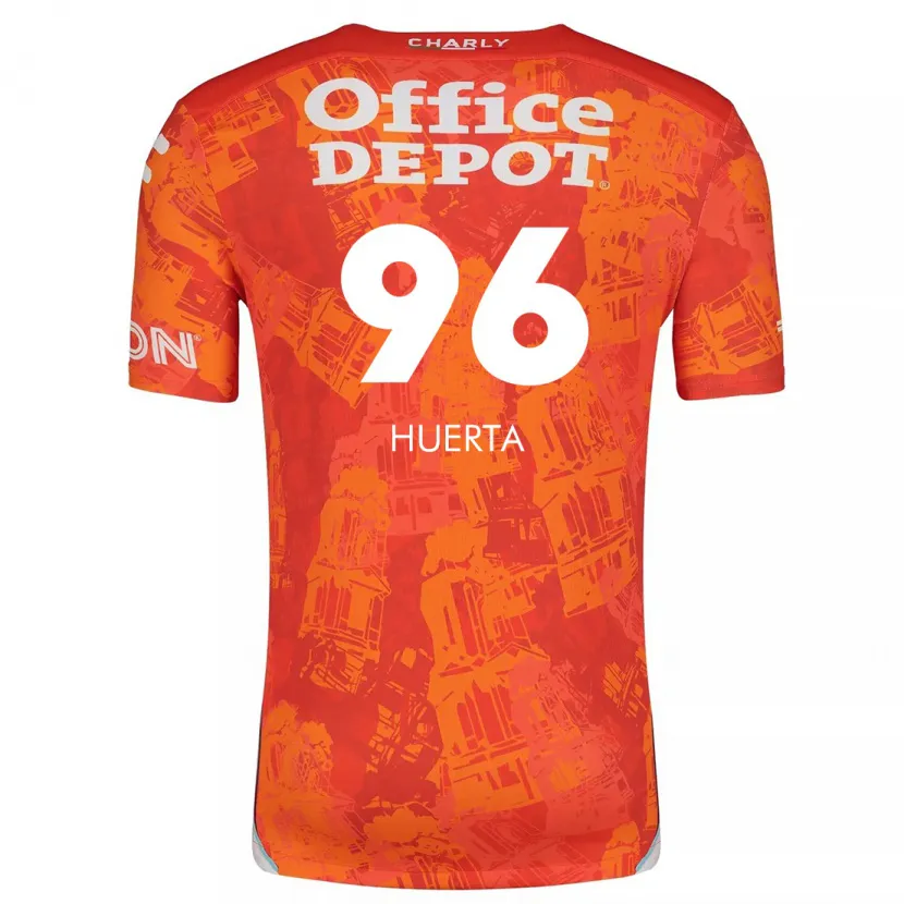 Danxen Kinder Edwin Huerta #96 Orange Weiß Auswärtstrikot Trikot 2024/25 T-Shirt Österreich