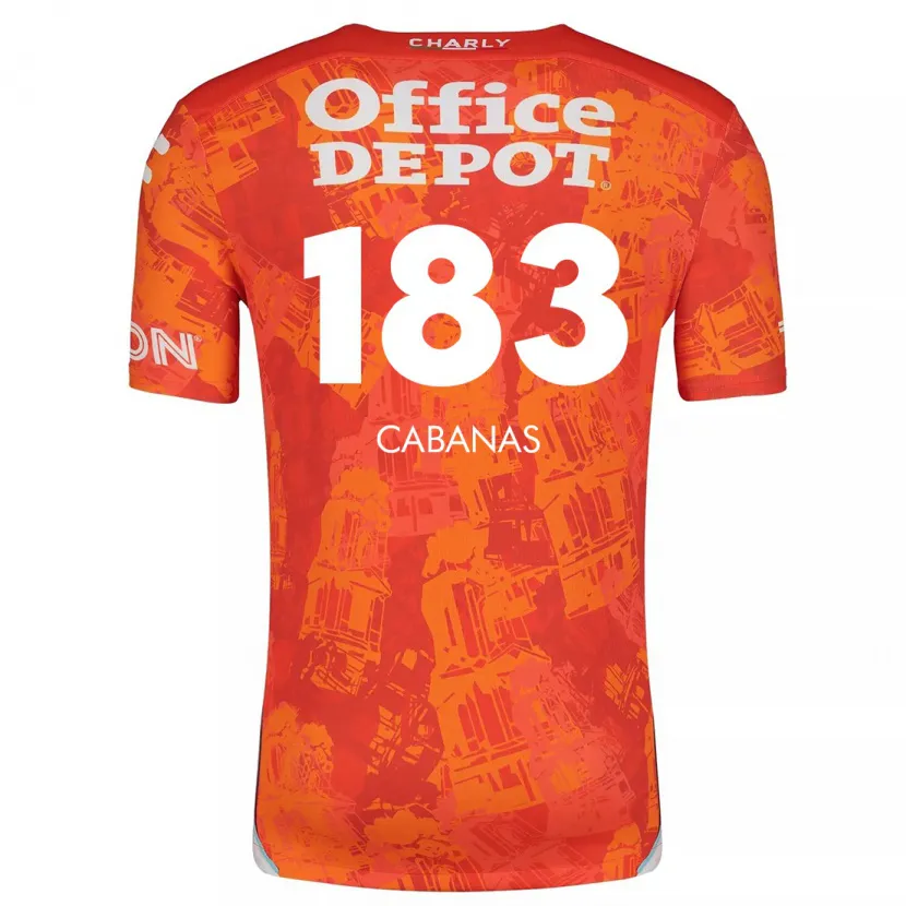 Danxen Kinder Mauricio Cabañas #183 Orange Weiß Auswärtstrikot Trikot 2024/25 T-Shirt Österreich