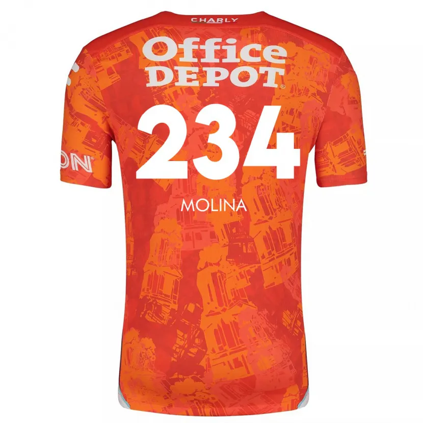Danxen Kinder Yoshimar Molina #234 Orange Weiß Auswärtstrikot Trikot 2024/25 T-Shirt Österreich