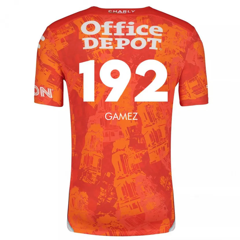 Danxen Kinder Jonathan Gámez #192 Orange Weiß Auswärtstrikot Trikot 2024/25 T-Shirt Österreich