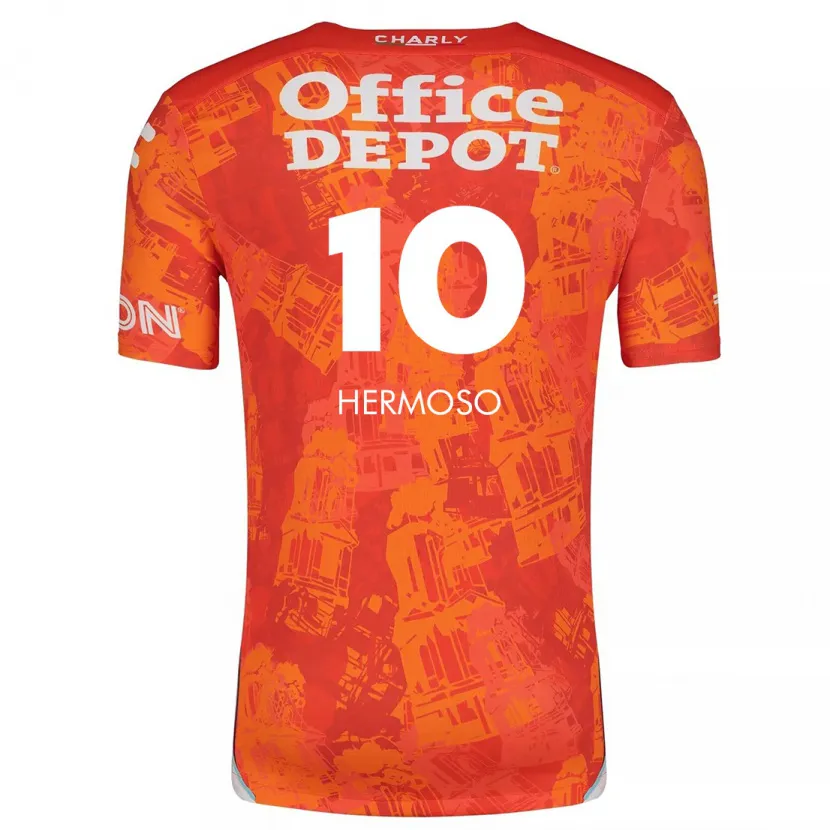 Danxen Kinder Jennifer Hermoso #10 Orange Weiß Auswärtstrikot Trikot 2024/25 T-Shirt Österreich