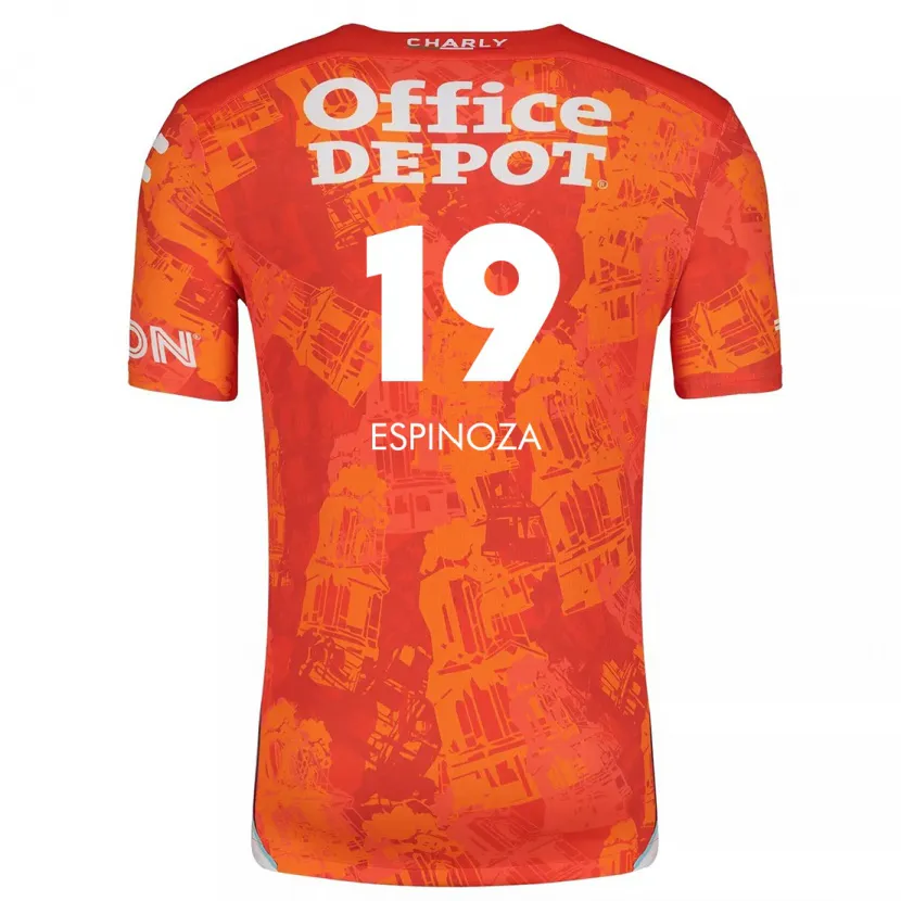 Danxen Kinder Giselle Espinoza #19 Orange Weiß Auswärtstrikot Trikot 2024/25 T-Shirt Österreich