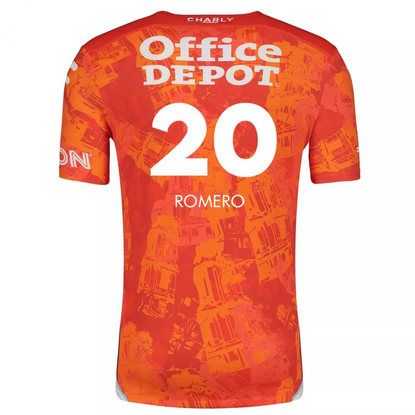 Danxen Kinder Tamara Romero #20 Orange Weiß Auswärtstrikot Trikot 2024/25 T-Shirt Österreich