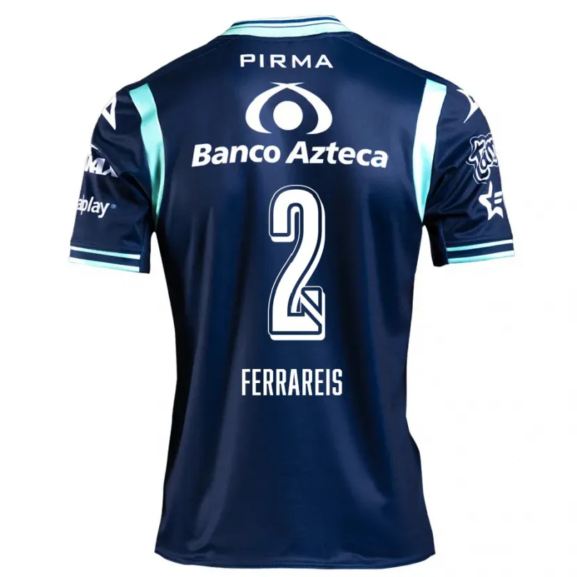 Danxen Kinder Gustavo Ferrareis #2 Navy Blau Auswärtstrikot Trikot 2024/25 T-Shirt Österreich
