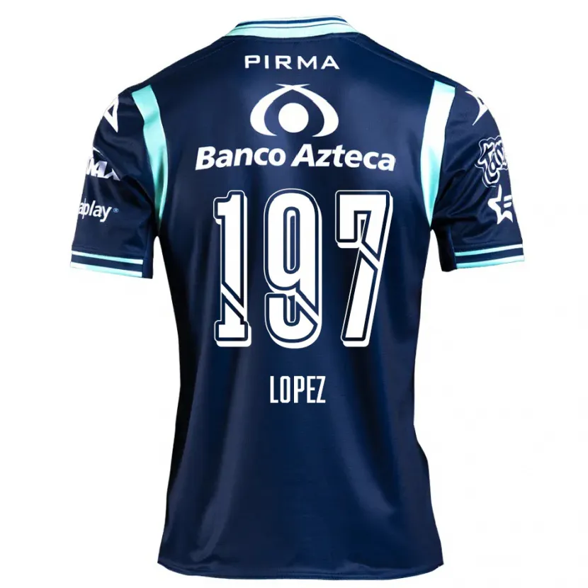 Danxen Kinder Sebastián López #197 Navy Blau Auswärtstrikot Trikot 2024/25 T-Shirt Österreich