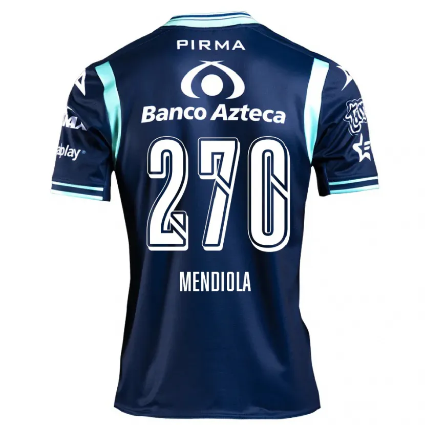 Danxen Kinder Carlos Mendiola #270 Navy Blau Auswärtstrikot Trikot 2024/25 T-Shirt Österreich