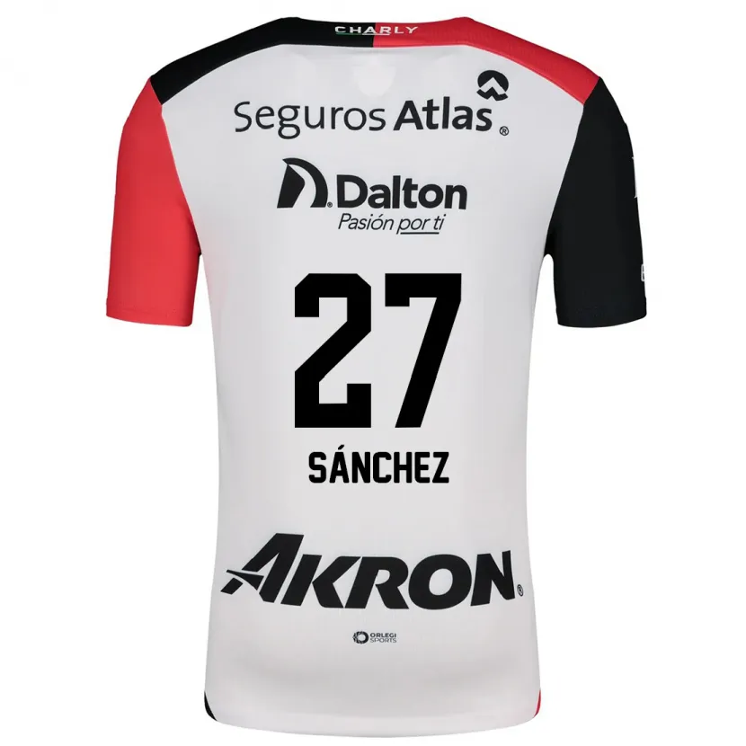 Danxen Kinder Antonio Sánchez #27 Weiß Rot Schwarz Auswärtstrikot Trikot 2024/25 T-Shirt Österreich
